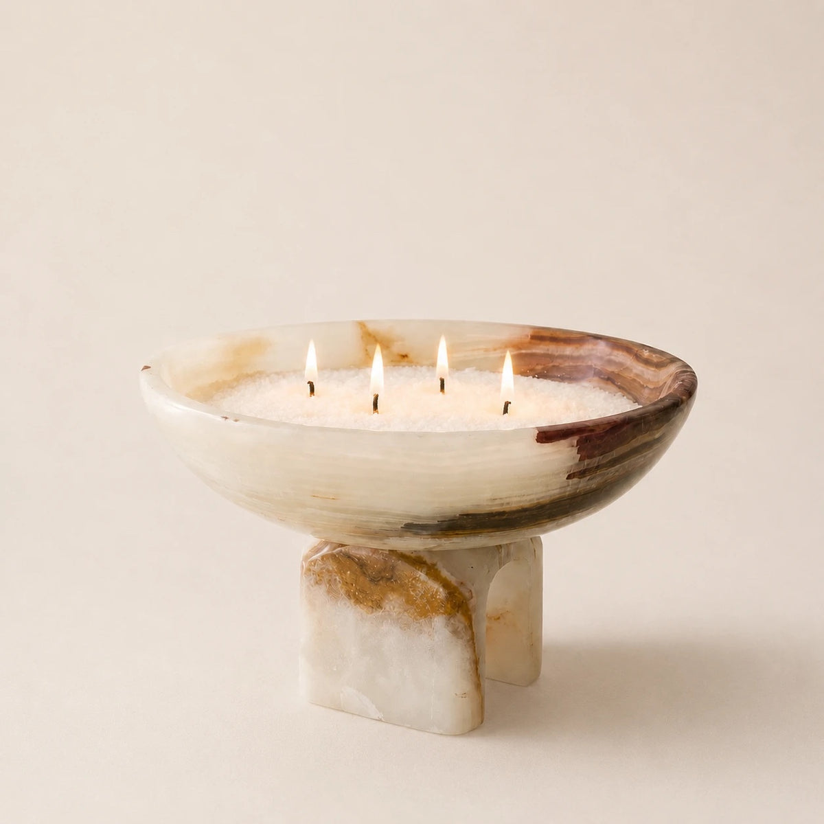 Onyx Arched Refillable Candle Set