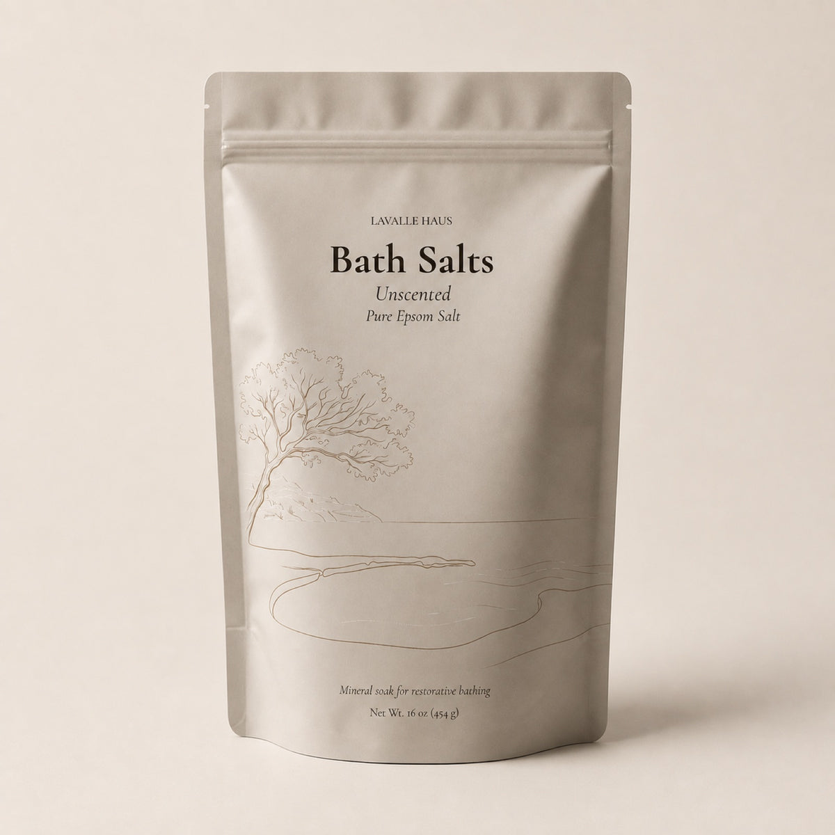 Lavalle Haus Bath Salts, unscented pure epsom salt
